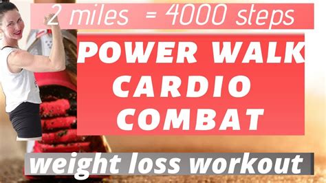 Minute Workout Mile Power Walk Cardio Combat Indoor Walk At Home