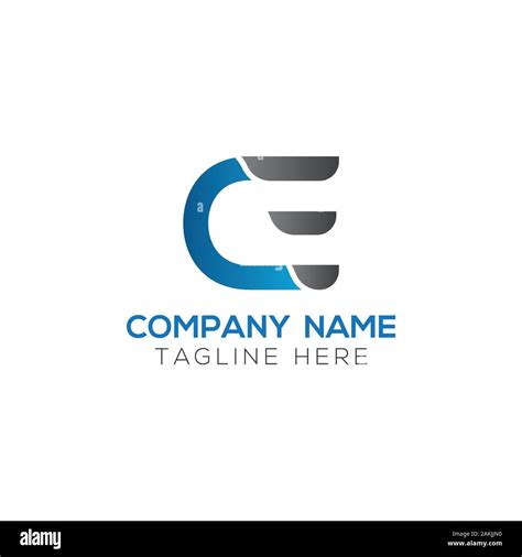 Initial Ce Letter Logo With Creative Modern Business Typography Vector