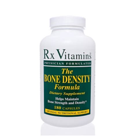 Bone Density Formula - 180 Capsules (Rx Vitamins) | Discount Nutrition ...