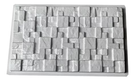 Forma 3d Mosaico Rústico 46x28cm Abs 1 5mm Molde Gesso 3d MercadoLivre