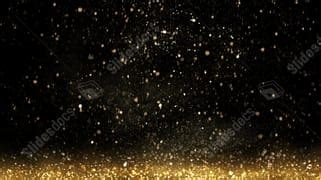 Festival New Year Powder Golden Glitter Dark Powerpoint Background For ...