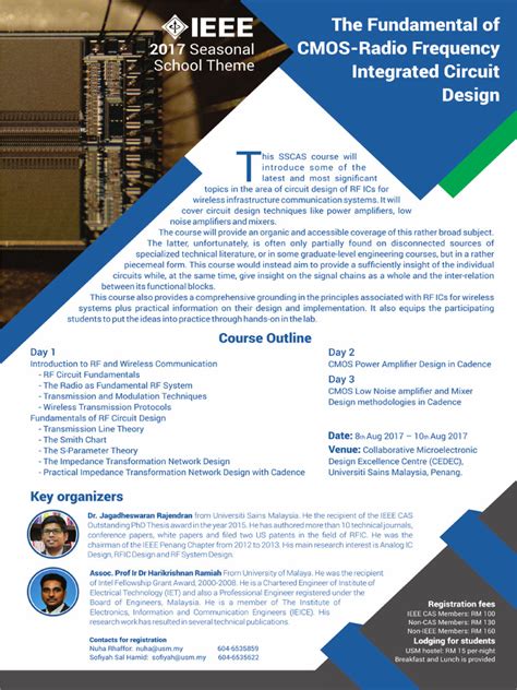 Sscas 2017 Cmos Radio Frequency Integrated Circuit Design 0 Pdf