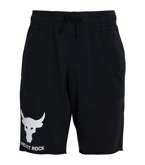 Mens Under Armour Black Project Rock Brahma Bull Shorts Harrods Hk