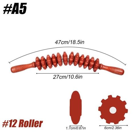 Rouleau A B Ton De Massage Roulettes En Bois Outil De Th Rapie