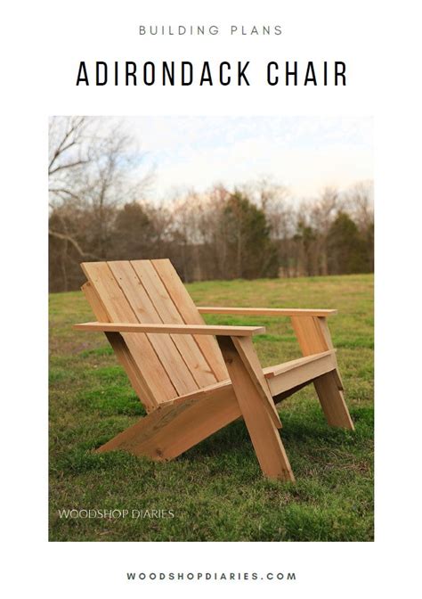 Adirondack Chair Plans – Woodshop Diaries