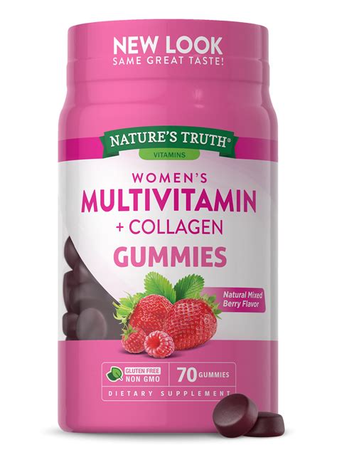 Womens Multivitamin Gummies Plus Collagen 70 Count Non Gmo And Gluten