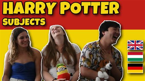 Language Variations Harry Potter Subjects English Hungarian