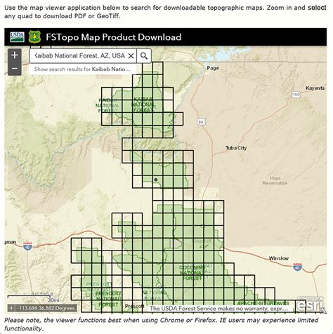 Kaibab National Forest Service Maps