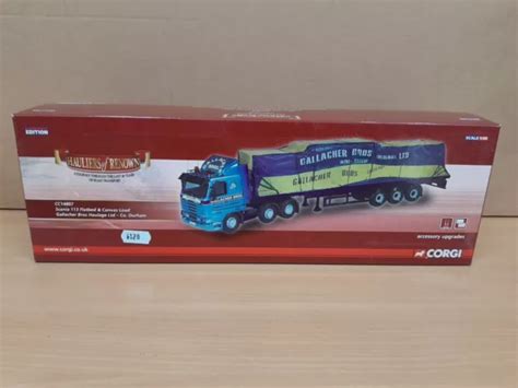 Corgi Cc Scania Flatbed Canvas Load Gallacher Bros Haulage