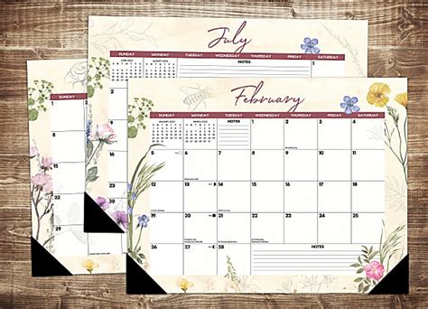 Willow Creek Press Monthly Desk Pad Calendar 22 X 17 Botanical Garden