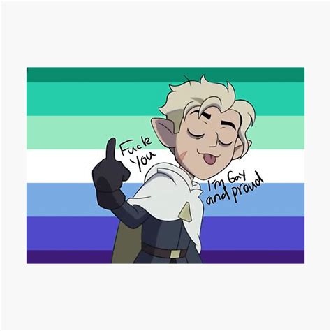 Mlm Gay Pride Hunter The Owl House Photographic Print For Sale By AxolotlArtist Redbubble