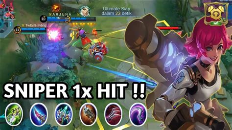 Beatrix Gameplay Trik Sniper 1 Hit Beserta Build Dan Emblem