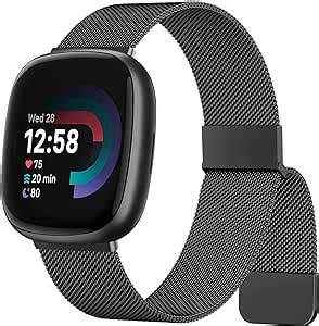 Vancle Metal Band For Fitbit Versa Bands Versa Bands Sense Bands