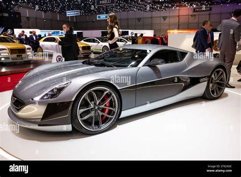 Rimac Concept One Electric Super Car Showcased At The Geneva International Motor Show