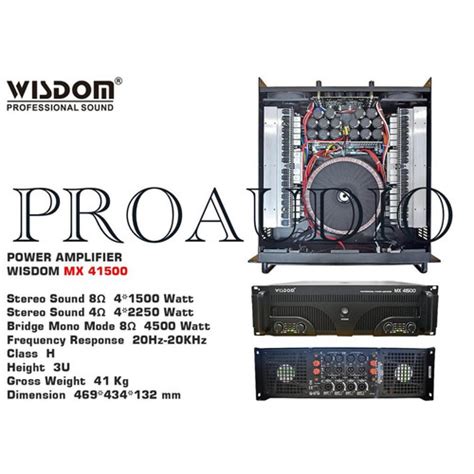 Jual Power Wisdom Mx Channel Power Amplifier Wisdom Mx Ori