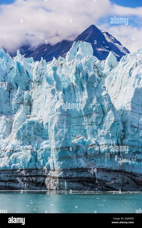 Alaska Margerie Glacier In The Glacier Bay National Park Stock Photo