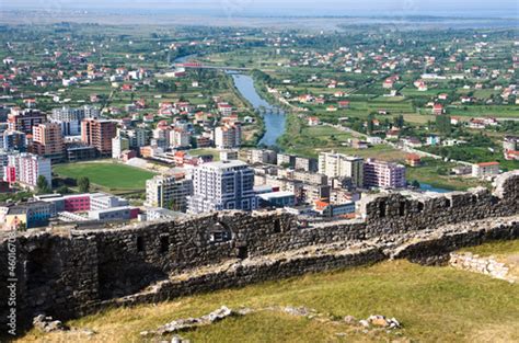 Town And Castle Of Lezhe, Albania Stock Photo | Adobe Stock