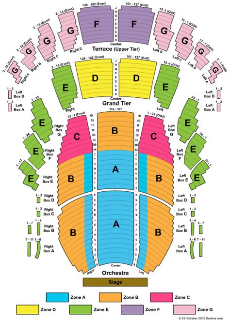 Meyerhoff Symphony Hall Seating Chart