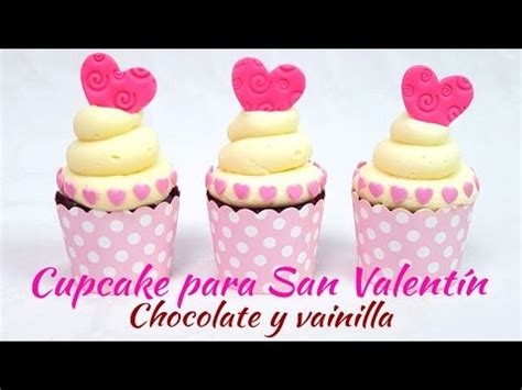 Cupcake para San Valentín de chocolate y vainilla Mi tarta preferida