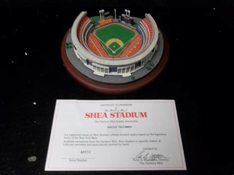 Lot Detail Danbury Mint Shea Stadium New York Mini Stadium Replica