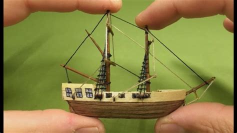 VERY SMALL SHIP from wood-HOW TO DIY - YouTube