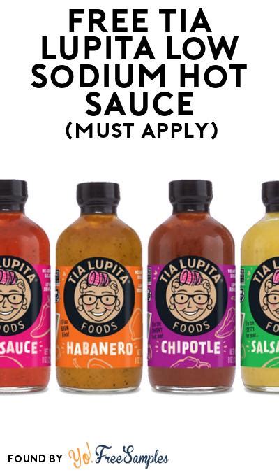 FREEBATE Tia Lupita Low Sodium Hot Sauce At Social Nature Select Areas