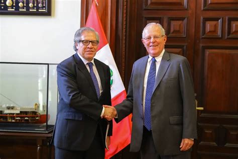 Peru President Meets With Oas Secretary General News Andina Peru