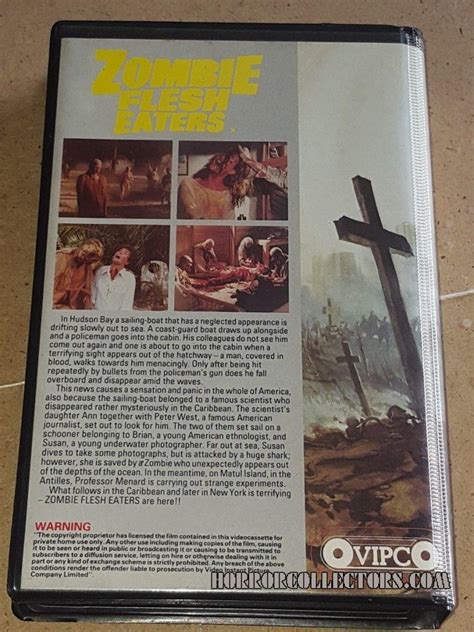 ZOMBIE FLESH EATERS UK VIPCO PRE CERT VHS VIDEO Horror Collectors