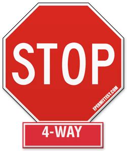 Four Way Stop | Regulatory Road Signs