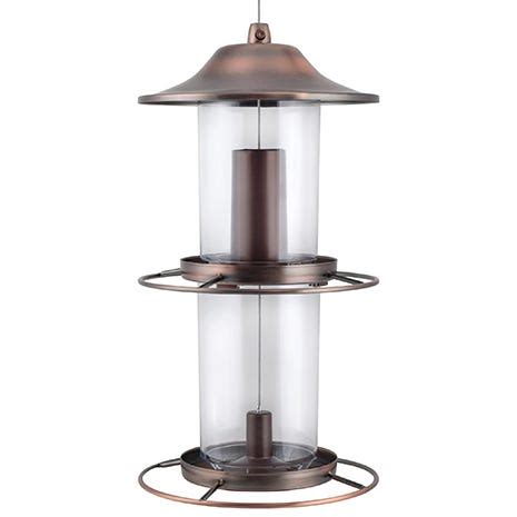 Perky Pet 2 Tier Copper Panorama Bird Feeder 325S Perkypet