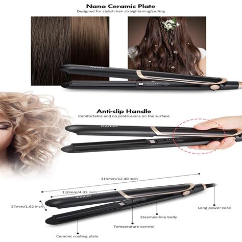 Kemei Km 2219 Essential Straight And Curler Straightener For Women