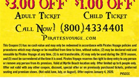 Pirates Cove Coupons Printable