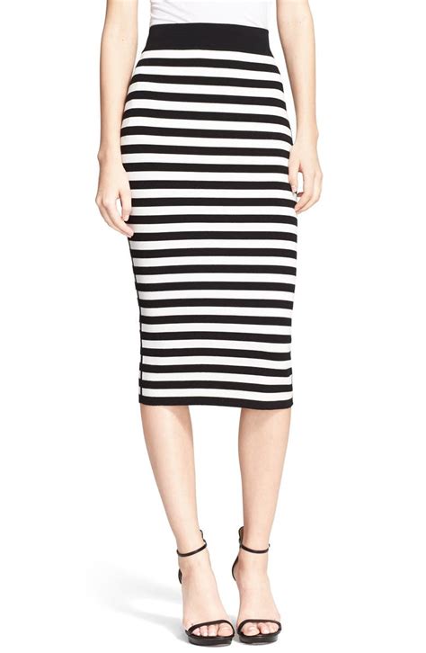 Michael Kors Stripe Knit Pencil Skirt Nordstrom