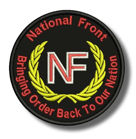 National Front - embroidered patch 8x8 CM | Patch-Shop.com