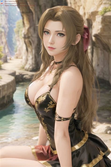 Final Fantasy Porn Stable Diffusion Final Fantasy Vii Cleavage Ai Generated Aerith