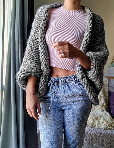 Super Chunky Slouchy Shrug Crochet Shrug Pattern Free Cardigan Pattern