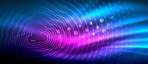 Neon Glowing Wave Energy Motion Background Magic Glitter Wave