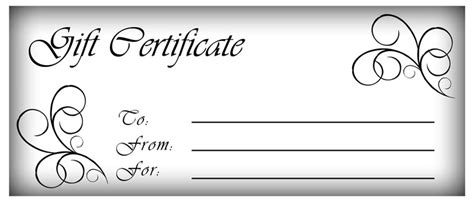 Make Gift Certificates with Printable Homemade Gift Certificates and Ideas