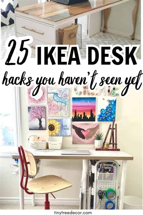 25 Easy Ikea Desk Hacks You Can Do On A Budget Tiny Tree Decor 2025