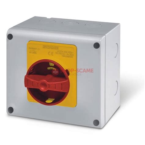 Isolat20a 2p Ip65 Smplastbox Emerg Scame 590em2002