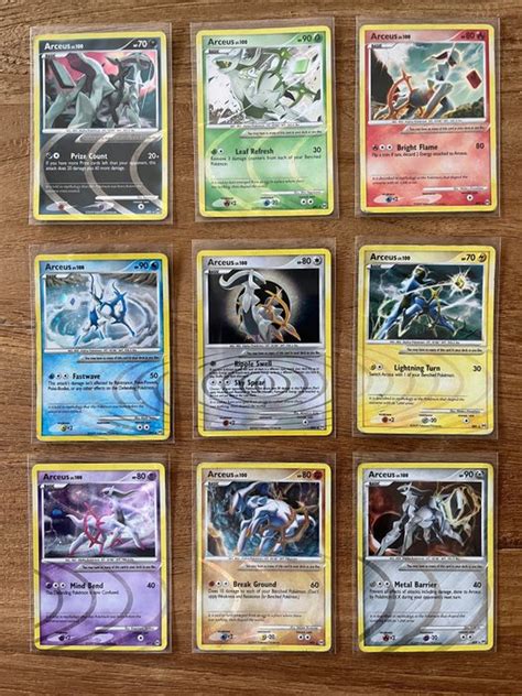 The Pokémon Company Complete set ARCEUS LV 100 AR1 AR9 Catawiki