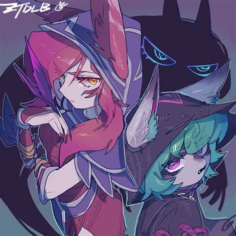 Xayah Vex And Vex Shadow League Of Legends Drawn By Ztdlb Danbooru