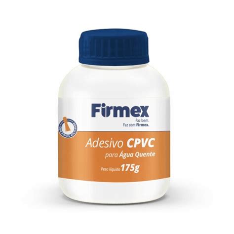 Adesivo Firmex Para Tubos Cpvc Para Água Quente Pincel Aplicador