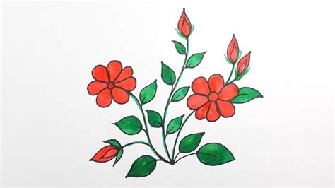 Flower Drawing Images With Colour | Best Flower Site