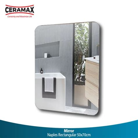 Jual Ceramax Naples Rectangular Mirror Cermin Persegi Panjang 50 X 70