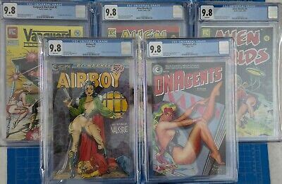 Dave Stevens Cgc Lot Airboy Dnagents Alien Worlds