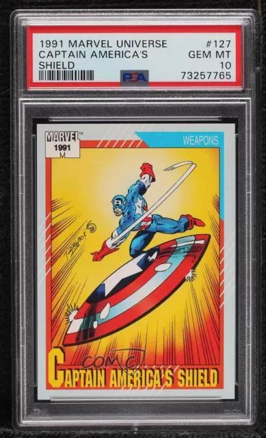 Impel Marvel Universe Series Ii Weapons Captain America Psa Gem