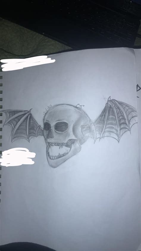 A7X ART!! city of evil album cover, with my style of the deathbat : r/avengedsevenfold