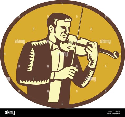 Playing Violin Stock Vector Images Alamy