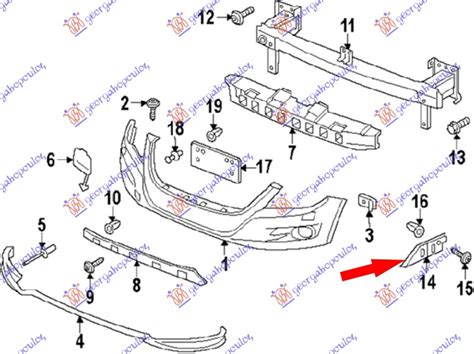 Nosac Prednjeg Branika L Vw Tiguan 2011 2016 5N0807183D